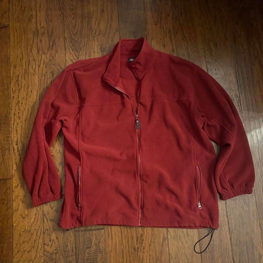 Men's Burgundy and Red Jacket